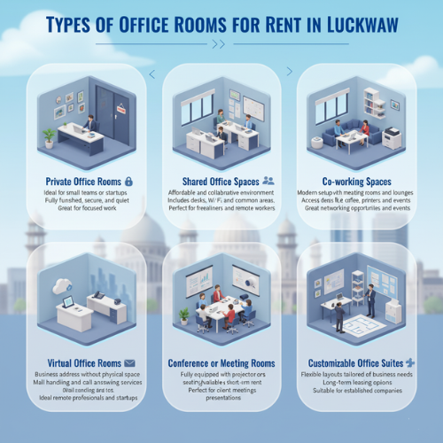 Office rooms for rent in Lucknow